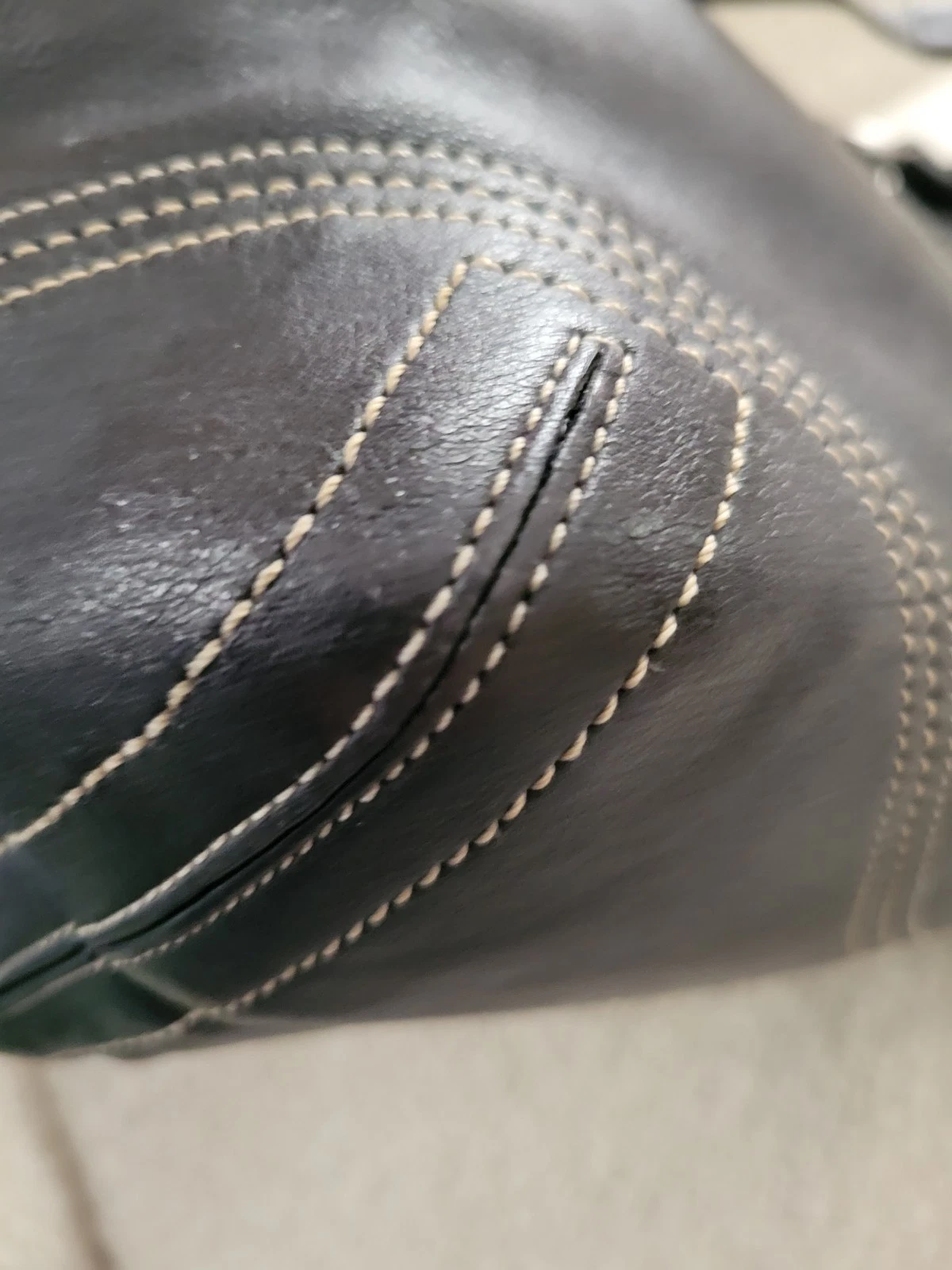 Borsa Coach vintage pelle nera doppia tasca Soho borsa a mano 8A09 Y2K