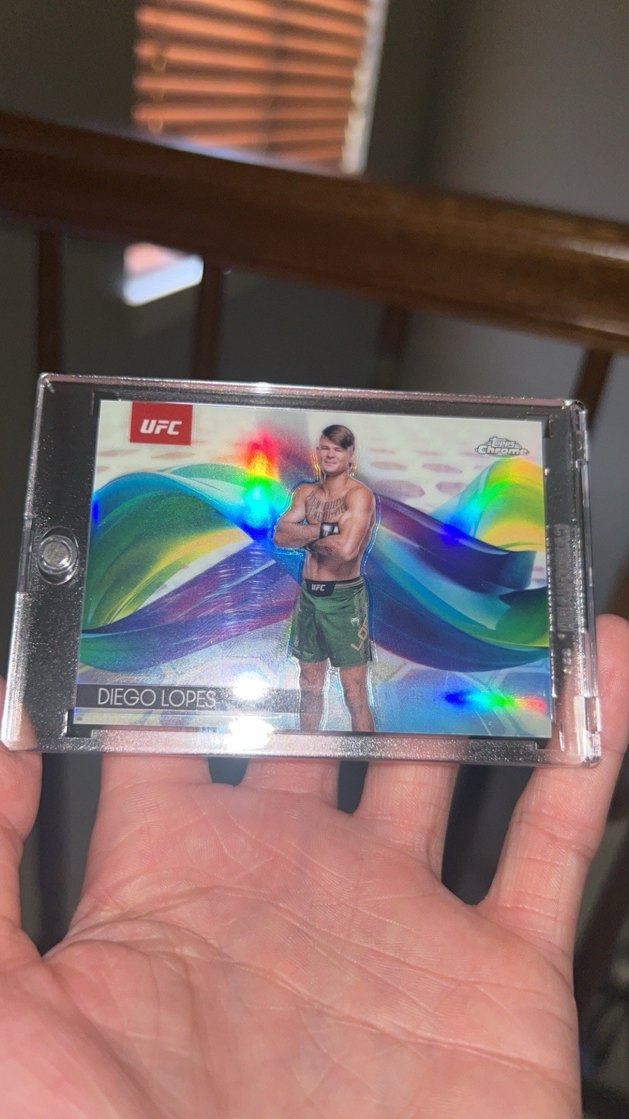 2025 Topps Chrome UFC Diego Lopes HELIX