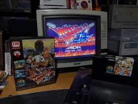 Authentic Japanese Release World Heroes 2 Jet AES Neo Geo, Tested. Please Read!