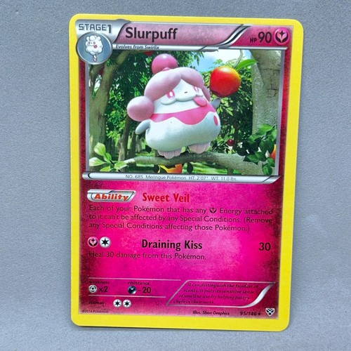 Slurpuff 95/146 XY Base Set Holo Rare 5ban Graphics Pokemon LP