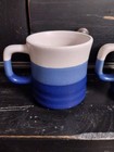 Tiwan Ceramic/Stone Wear Mug -  Made In Taiwan - 3 pcs -  Blue/Cream Stone Color — photo 6