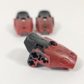 3X LEGO Bionicle Kalmah Hydruka Back Marbled Black Pattern 59577pb01 8917 8931