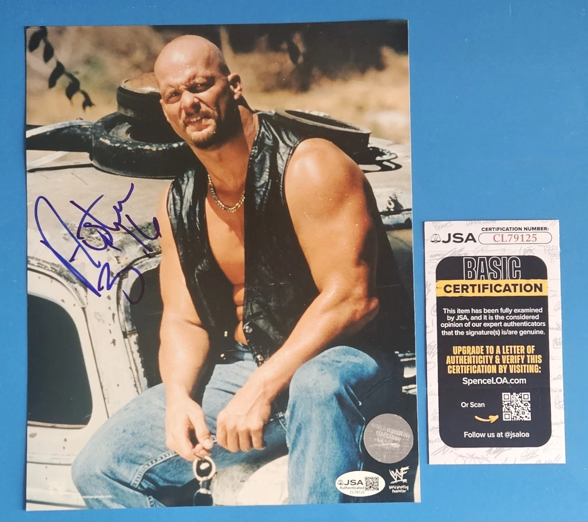 スポーツ選手 Stone Cold Steve Austin autograph Las mejores ofertas en Stone Cold Steve Austin WWE Wrestling fotos