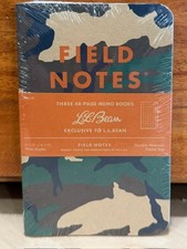 Field Notes  L.L. Bean (FNLL-01) - 3-Pack/Brand New/Sealed