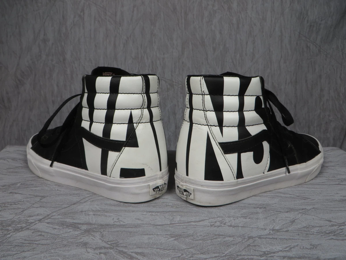 Vans (US 10 Men) Sk8-Hi Reissue OTW Webbing Black/White Skateboard Shoe Vans | Sk8-Hi Black/Black/White Classics Shoe main image 4