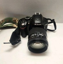 Nikon D3200 Digital SLR Camera with 28-105 mm Lens Black, Charger  Strap