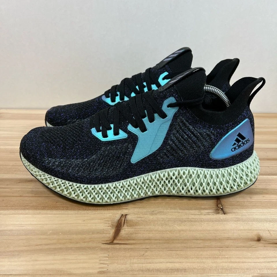 NEW Adidas AlphaEdge 4D running shoes Mens 10.5 Core black blue - Изображение 3 из 4