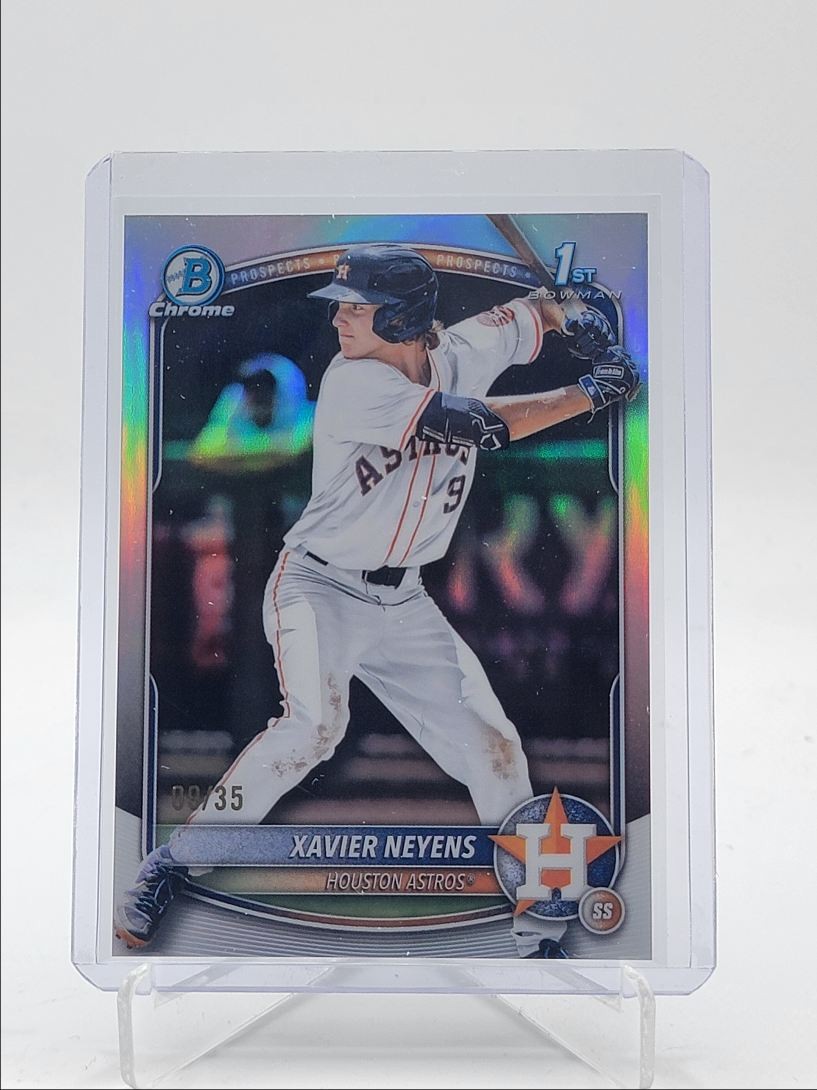 XAVIER NEYENS 2025 BOWMAN CHROME DRAFT 1ST BOWMAN LOGOFRACTOR /35 Q4060