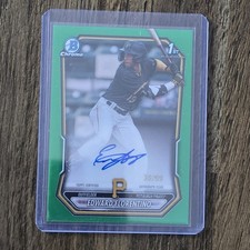 2026 Bowman Edward Florentino Green Chrome Autograph 38/99 CPA-EF Pirates
