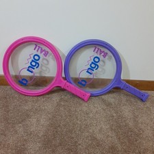 RARE BONGO Ball Ping Pong Racket Ball Paddle Set 1990's By Sportcraft