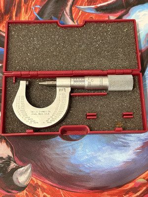 L.S. Starrett T230RL Outside Micrometer 0-1 inch. With Case. Great Condition