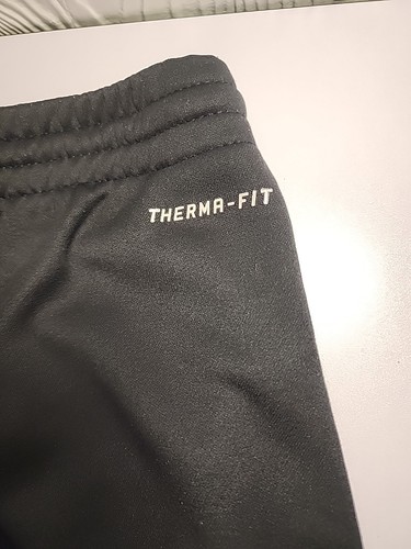 NIKE Jordan YOUTH large L Therma-Fit BLACK RED sweatpants 152-158cm 12-13yr boys - Picture 6 of 10