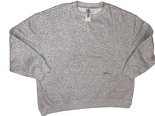 Disney Parks Cinderella Signature Slipper Embossed Grey Pullover Sweater XL