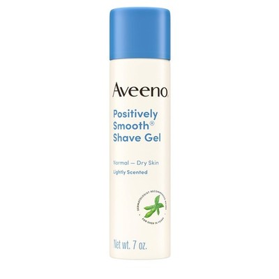 Aveeno Positively Smooth Shave Gel - 7 Oz (3 pack)