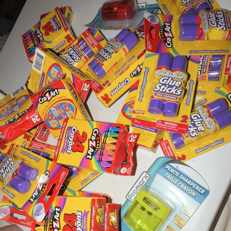 Cra-Z-Art Washable Glue Sticks, Purple Disappearing Finish, School Quality Lot