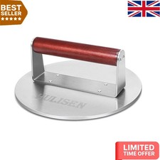 Heavy-Duty 2.5 lbs BBQ Grill Press for Quick and Crispy Bacon & Burgers