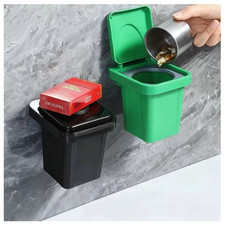 Stainless Steel Wall-Mounted Ashtray with Lid Dust-Proof Irregular Shape Bathr