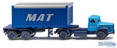 Wiking M.A.T. Scania L111 Containersattelzug + 20ft Container 052604