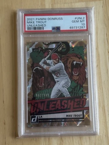 2021 Panini Donruss Unleashed Mike Trout #UNL2 PSA 10