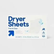 Fabric Softener Dryer Sheets - Free & Clear 