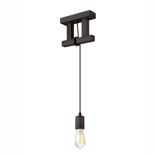 Pendelleuchte Braun Holz Modern Amida Esstisch Wohnzimmer Lampe HäNgend-image