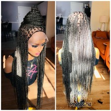 Full Lace Knotless Braided Wig Ready To Ship