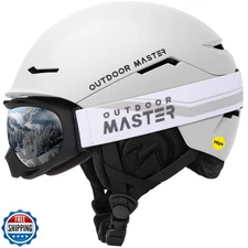 OutdoorMaster ELK MIPS Helmet Set with OTG Ski Goggles - MIPS Sno