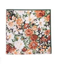 Cotton Pocket Square Floral Pattern For Wedding Prom Events Gifts 1 PCS