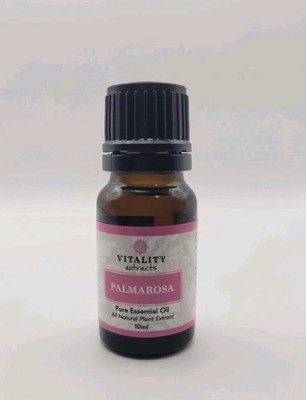 Vitality Extracts Essential Oil Palmarosa 10ml - New Sealed Bottle