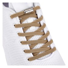 anan520 Tieless Elastic Shoe Laces, No Tie Shoelaces X-Large, Coyote Brown