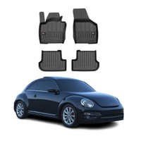 Omac Gummi FußMatten FüR VW Beetle 2011-2019 Premium TPE 3D Automatten 4Tlg