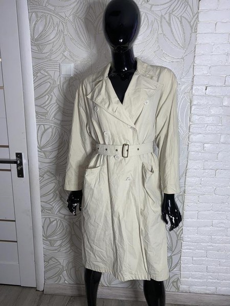 Women New Vintage Trench Coat Beige 38 / M / 46