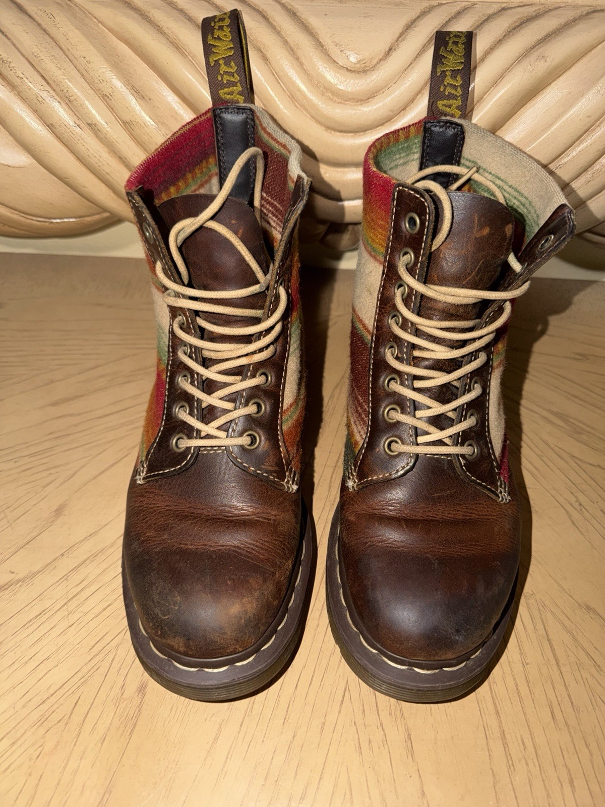 Doc Martens Santa Fe 1460 Boots Womens Sz 8 EU 39 Pendelton See Pics thumbnail 2