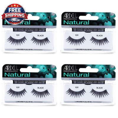 Natural Volume False Eyelashes 106 - Lightweight Black Strip Lashes