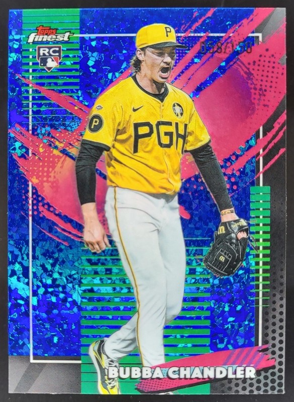 2026 Topps Finest Bubba Chandler Rare Blue Mini-Diamond Refractor /150 RC MA3