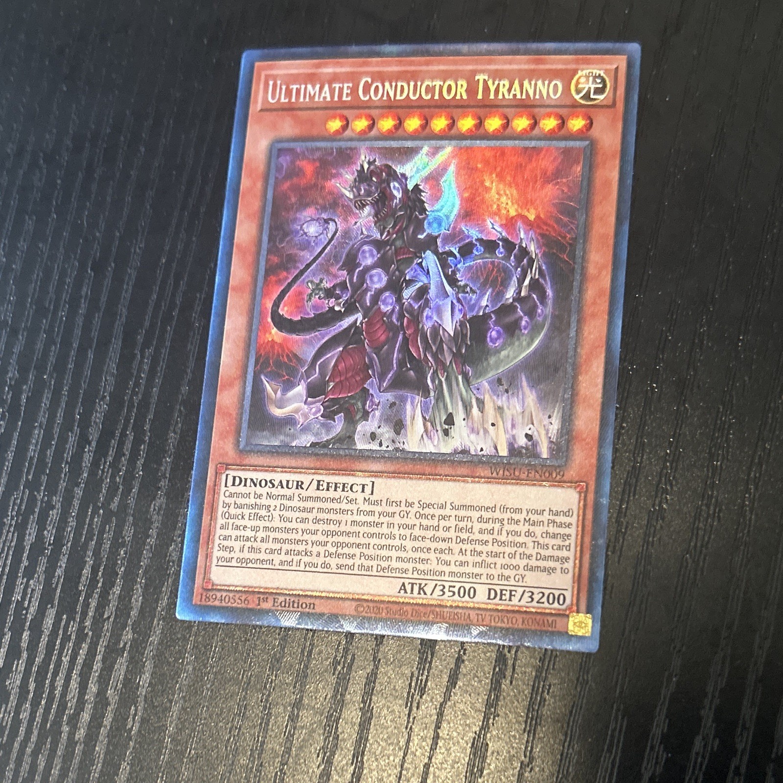 Yu-Gi-Oh! Ultimate Conductor Tyranno WISU-EN009 Collector’s Rare 1st Edition 