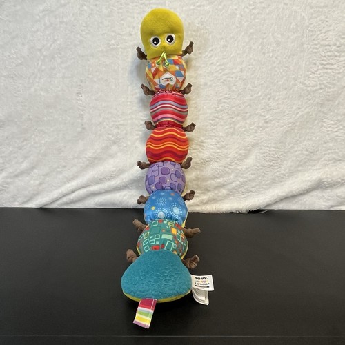 Lamaze Inchworm Caterpillar Stuffed Plush Rattle Developmental Toy Baby 24"