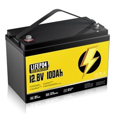 12V 100Ah LiFePO4 Lithium Battery Deep Cycles RV Marine Trolling Motors Off-grid