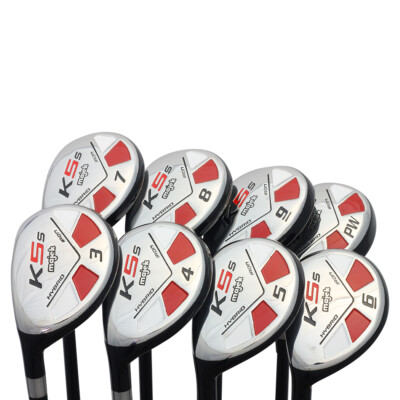 Left Handed - Majek Golf Men's All Hybrid Full Set (3-PW) Stiff ''S'' Flex Clubs