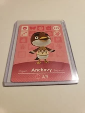 Anchovy # 219 Animal Crossing Amiibo Card Horizon Series 3 MINT NEVER SCANNED!