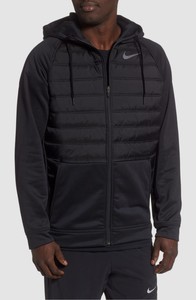 $249 Nike Men Black Full-Zip Therma Quilted Drawstring Hooded Insulated Jacket M 193150754173 | eBay