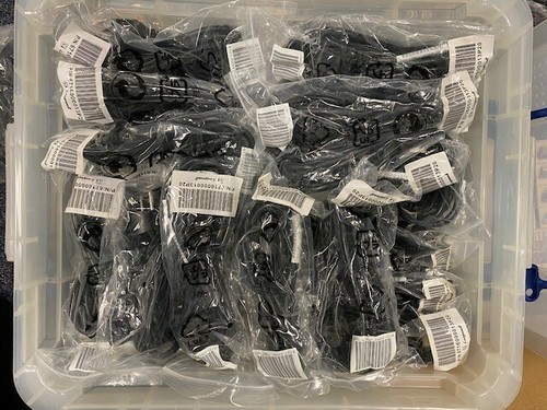 1.8M 10A IEC C13 right-angled Mains Power Lead Euro CEE 7/7 Plug EU - Pack of 5 - Picture 2 of 2