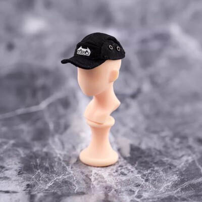 Hasuki H001 1/12 Scale Cap Mütze Modell (schwarz/weiß) für 6'' weibliche Soldatin Figma