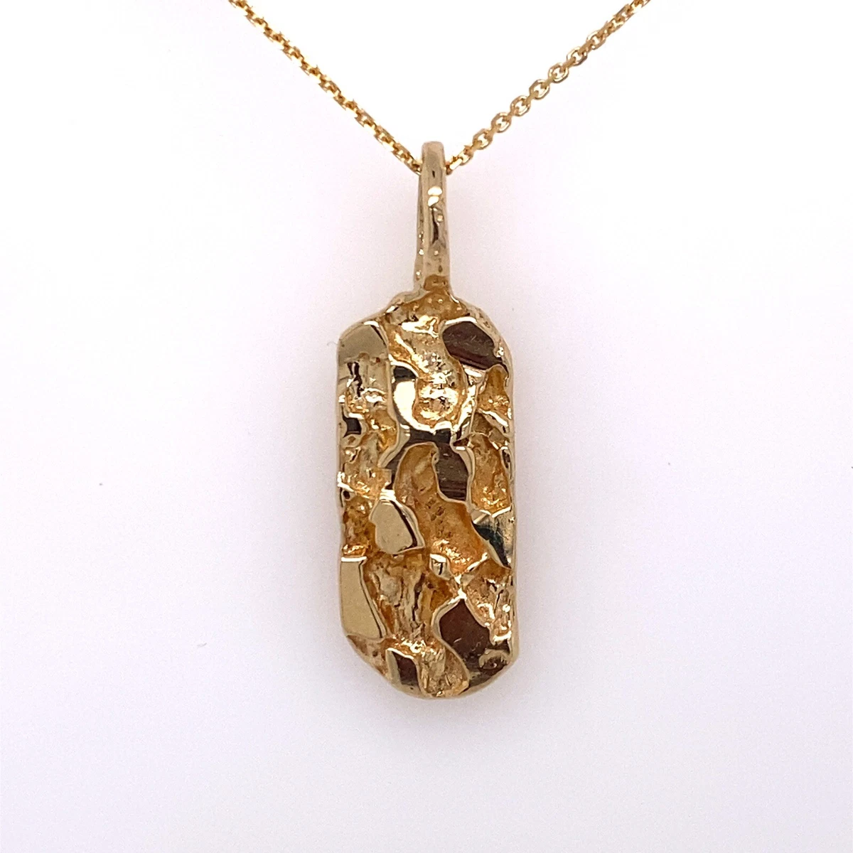 Gold cheap nugget pendant