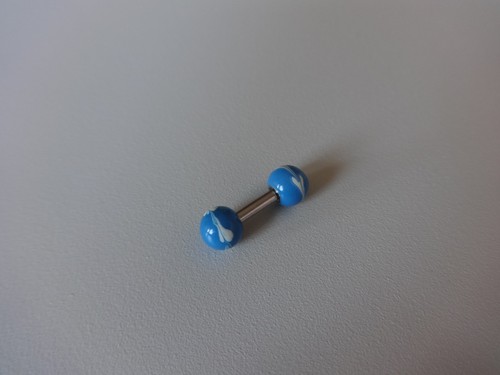 Plug Falso Helix Trago Vernice Mano Painted Ball Punte Cone 5mm per Ear 1,6mm - Foto 16 di 29
