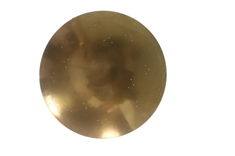 6-Light Flush Mount Mid Century Modern Brass Sputnik Chandelier Ceiling Light