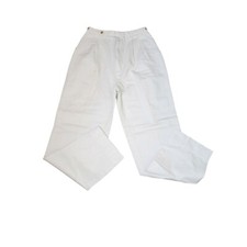 Vintage 80s Nordstrom Preppy Chinos Pants Womens Size 6 White Pleated