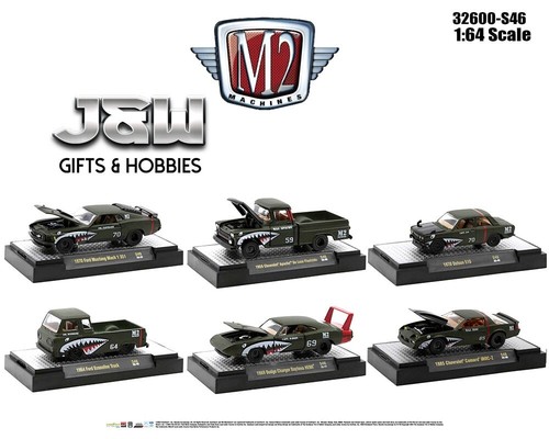 M2 Auto-Thentics Shark Mouth Collection Release S46 Set 6 Autos 32600-S46 1/64