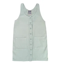 Large Jungmaven Jumper Dress Seafoam Green Hemp and Organic Cotton Romper