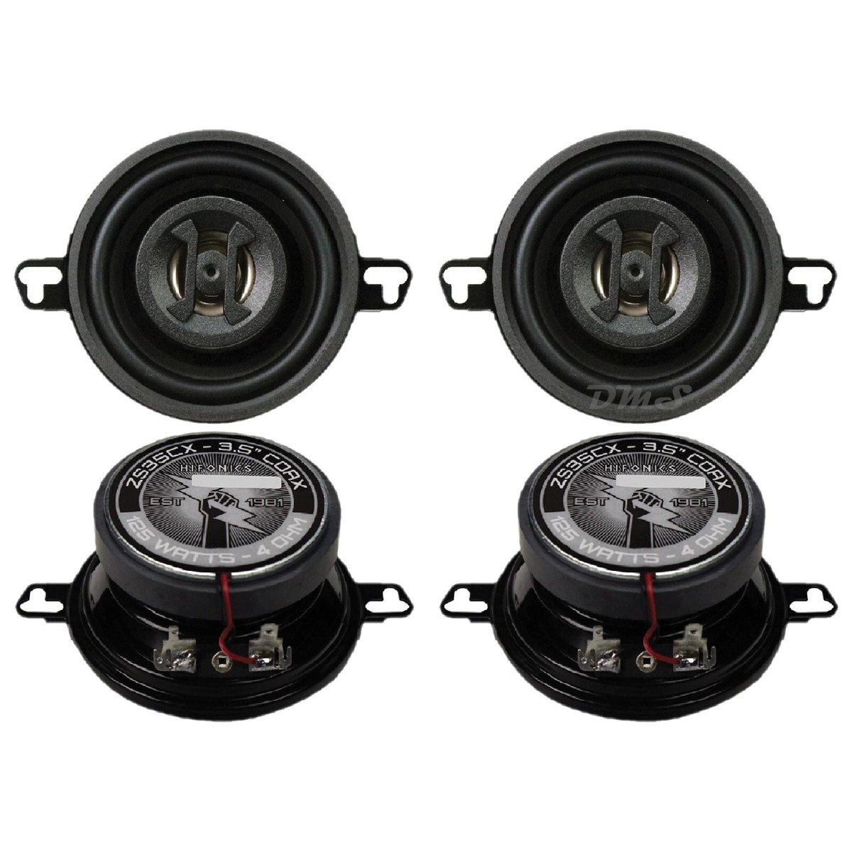 3.5 Inch Coaxial Car Audio Speakers Hifonics Zeus Hifonics ZS35CX